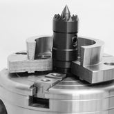 Two pcs 1" and 3/4“ Diameter Multitooth Drive Centers with Spring-Loaded Point Fits Most 4 Jaw Chucks for Woodturning Lathe.